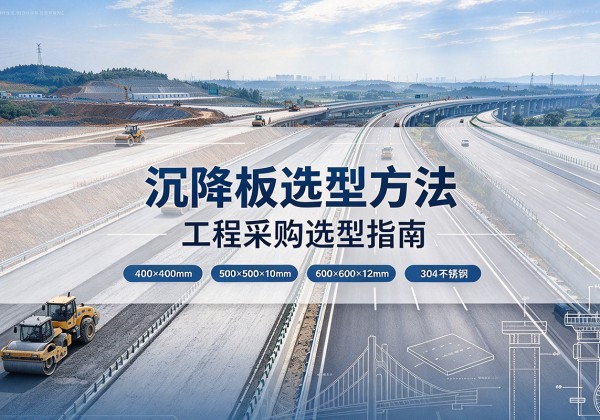 察哈尔右翼前旗沉降板选择方法